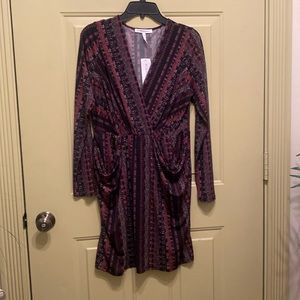 BCB Generation Woman’s dress with long sleeves.  Size large